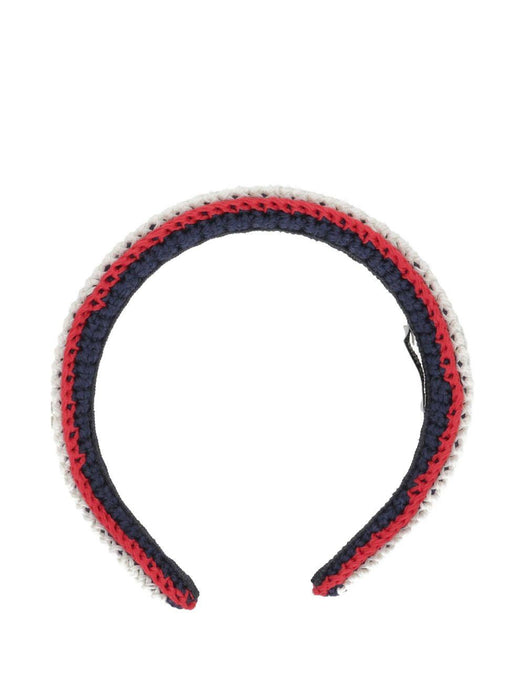 striped crochet headband 5IH109 2CWIF0SHC MIU MIU 