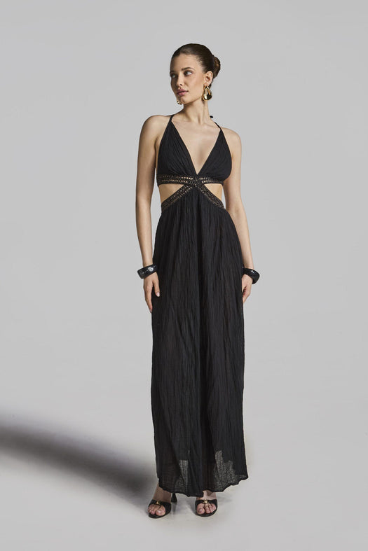 IDYLLE MAXI DRESS 257614 BLACK D'ARTEMIDE 